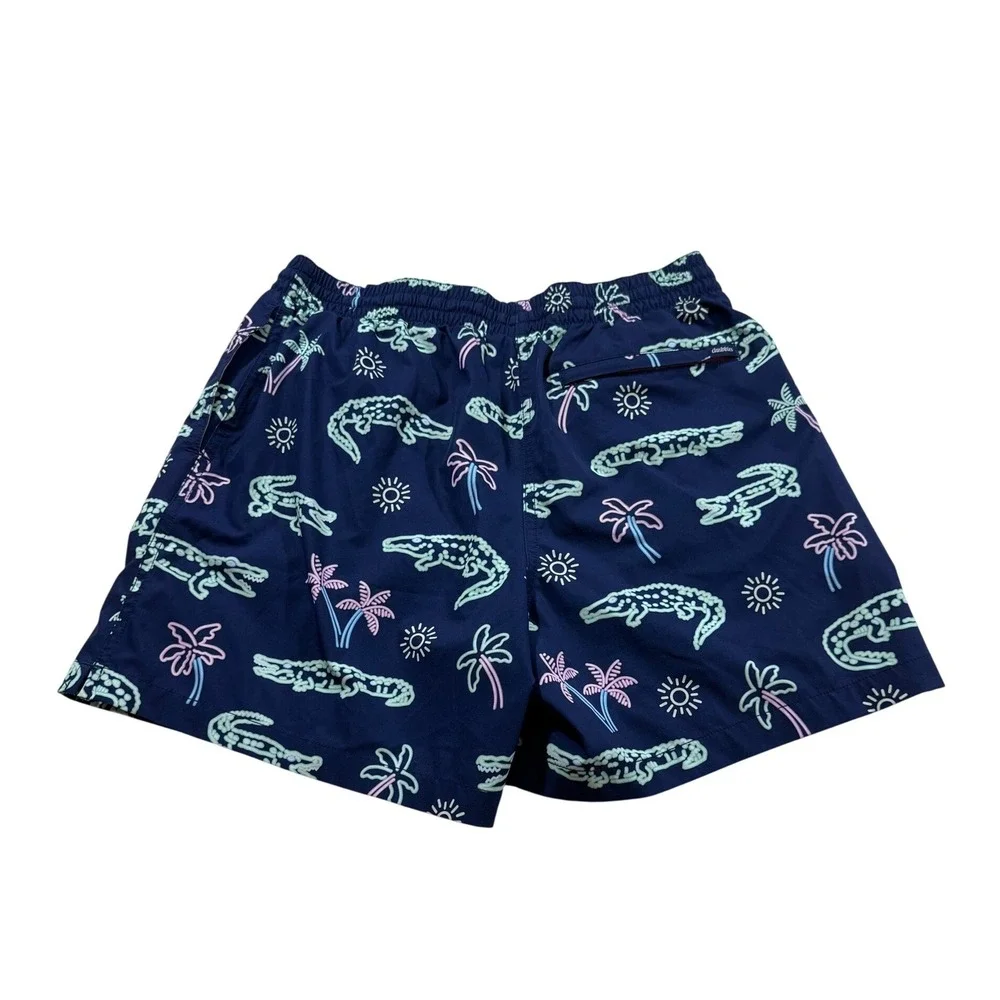 Chubbies Swim Trunks Crocodile Tree Board Shorts Vacation Beach Tropical S/M